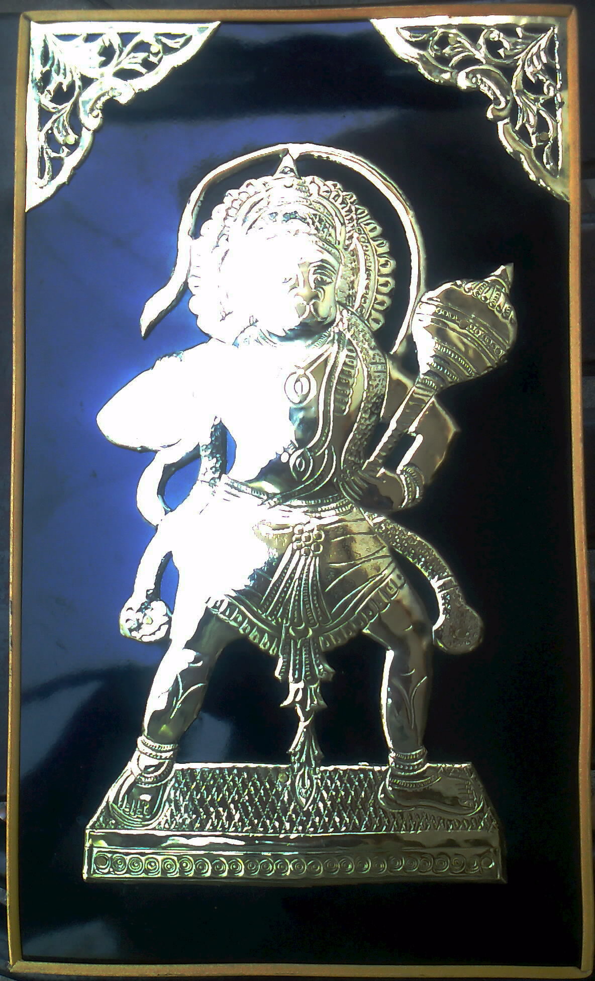 Brass Handcrafted Lord Hanuman in Standing Posture – Divine Idol for Home & Temple