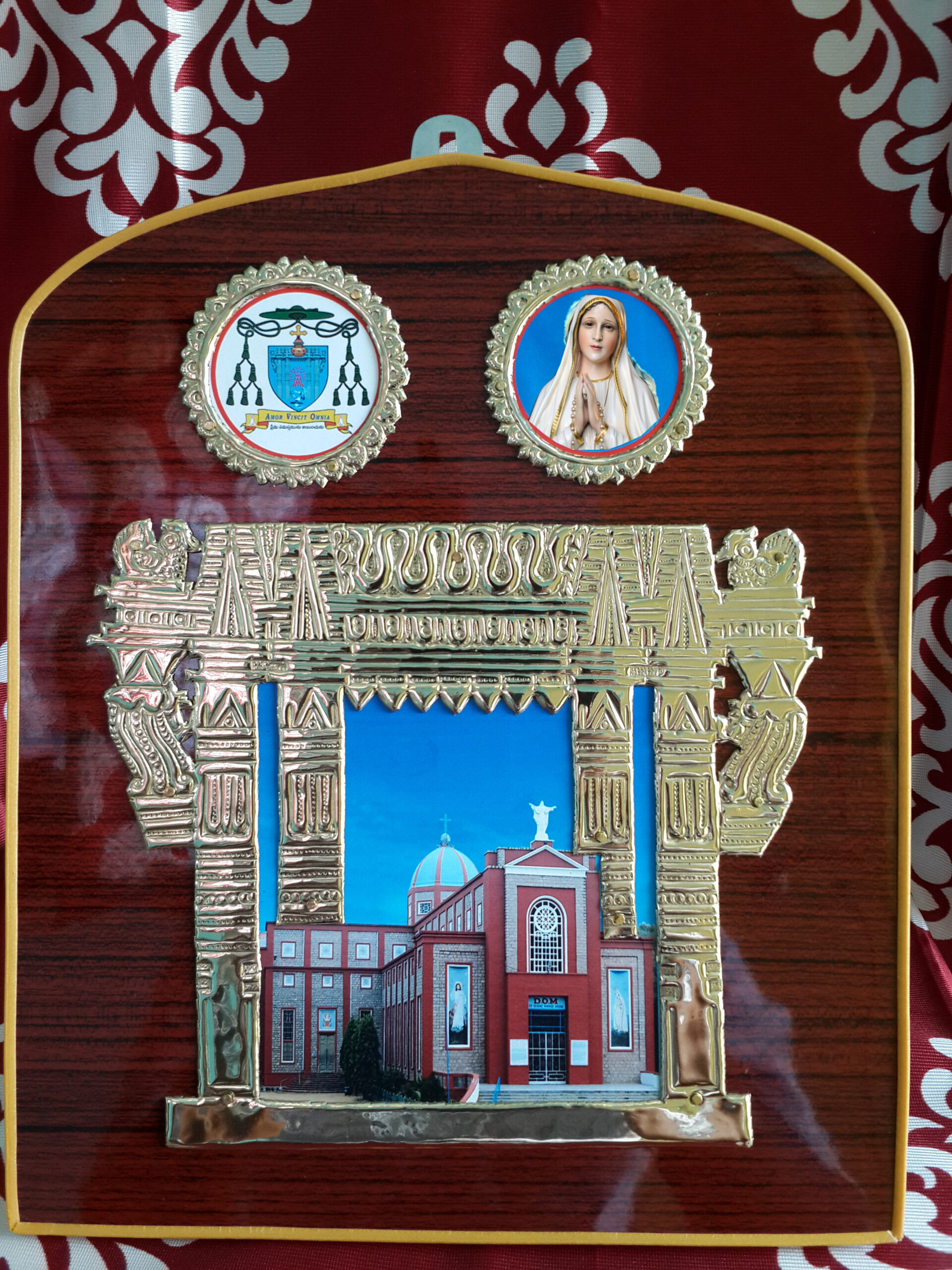 Brass Handcrafted Roman Catholic Diocese of Warangal in Kakatiya Arch – A Unique Fusion of Faith & Heritage