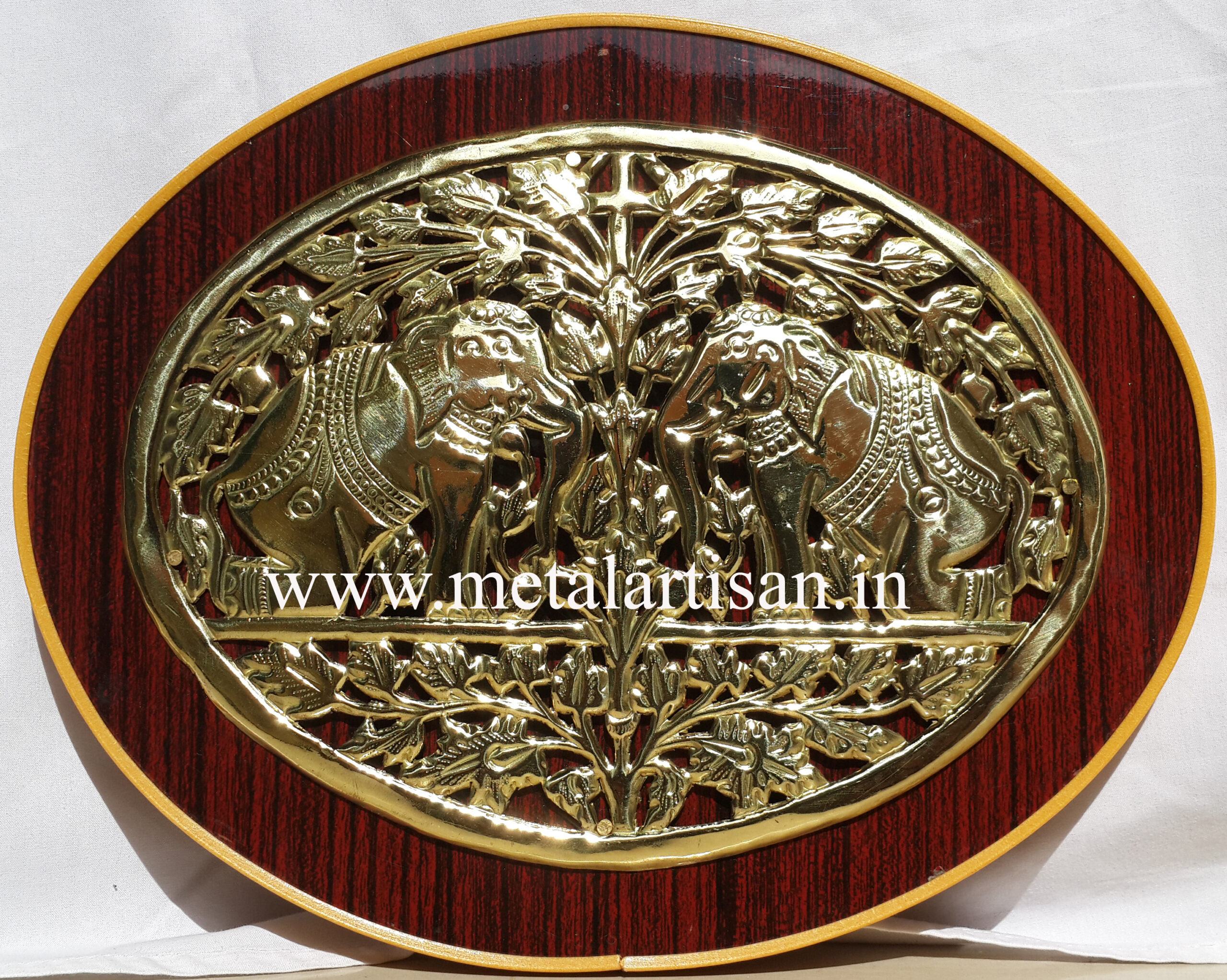 Brass Handcrafted Elephant Interior Decor – Majestic Art for Home & Office