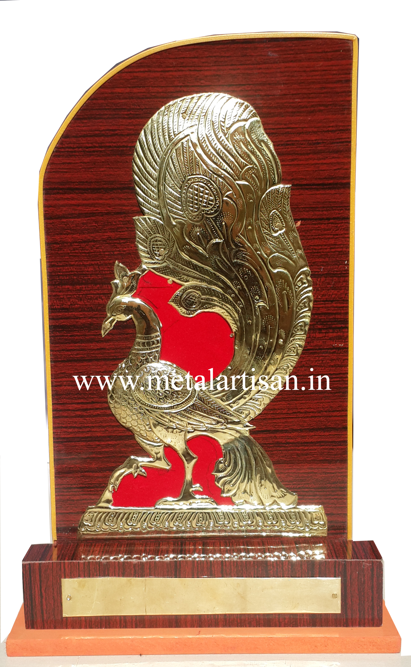 Brass Handcrafted Standing Peacock Memento – Elegant Symbol of Grace & Prosperity