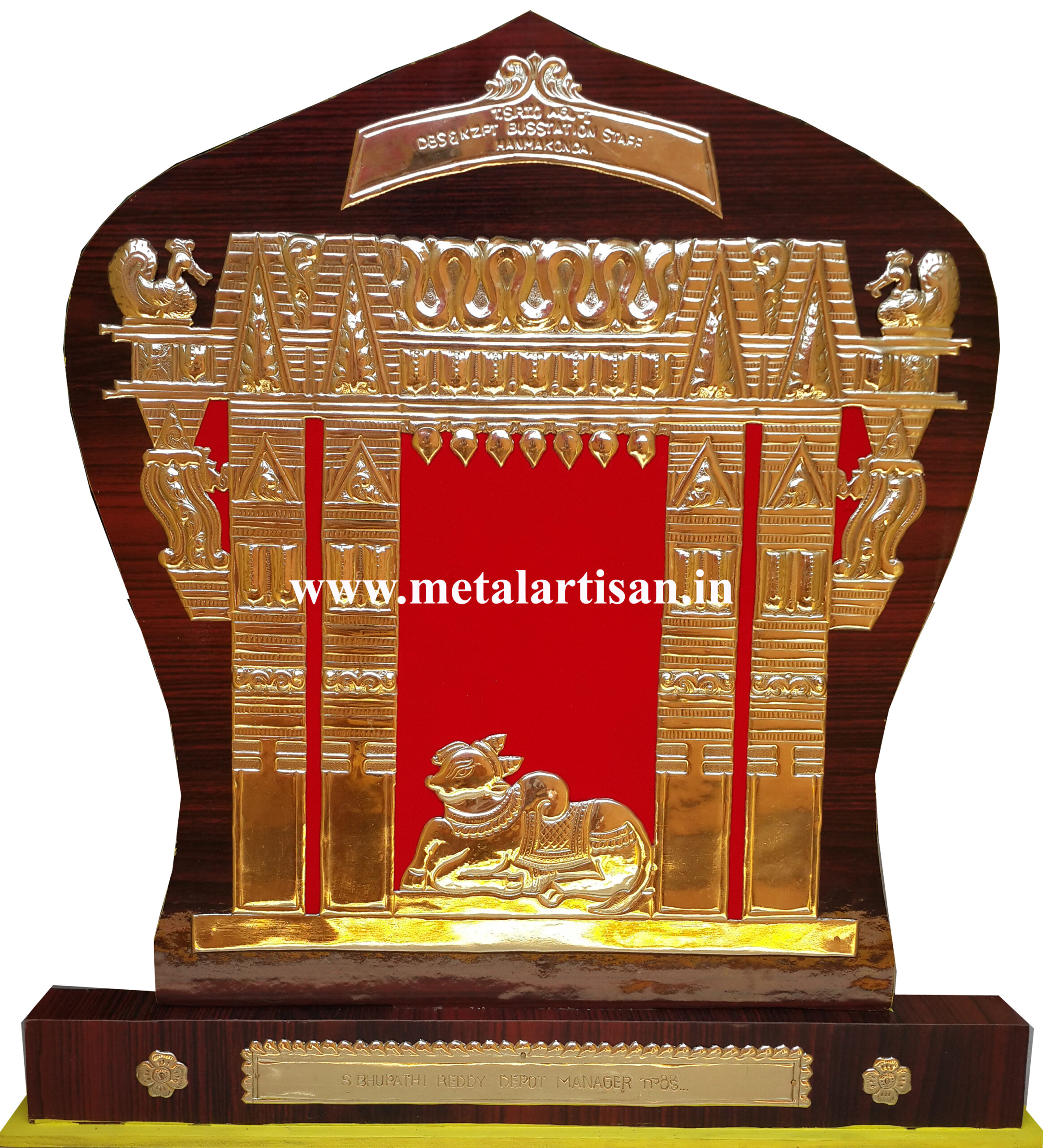 Brass Handcrafted Kakatiya Kala Thoranam – Heritage Arch of Telangana
