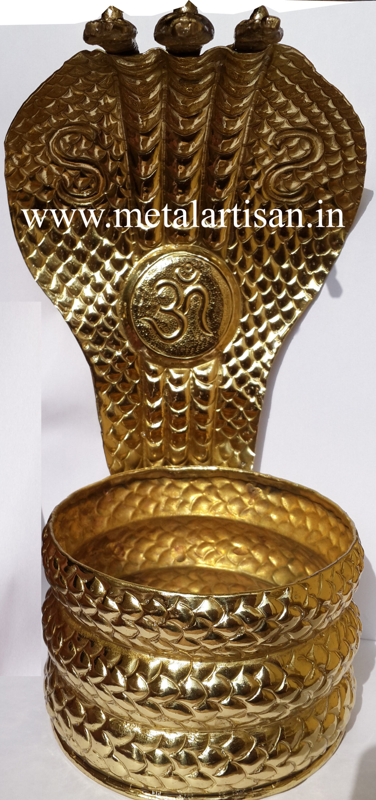 Brass Handcrafted Shesha Vahana (Small) – A Sacred Symbol of Divine Protection