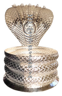 Silver Handcrafted Shesha Vahanam – Divine Serpent Carrier of Lord Vishnu