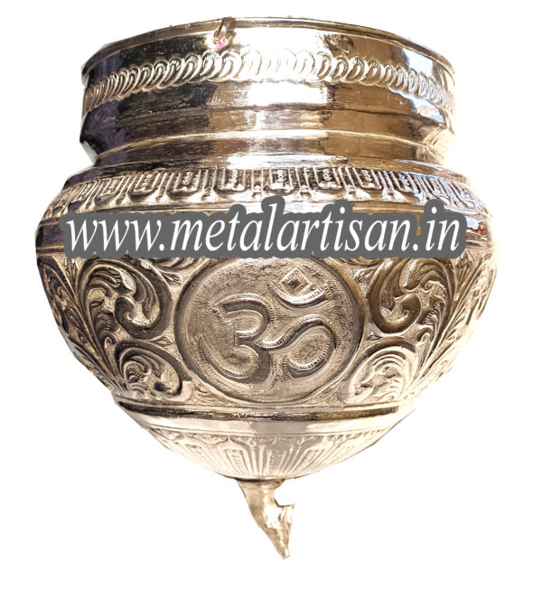 Silver Handcrafted Watering Pot – Abhishek Kalash for Shivling Pooja - Image 2