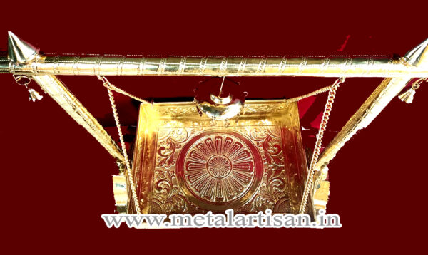 Handcrafted Brass Cradle – Traditional Swing for Divine & Decorative Use - Image 3