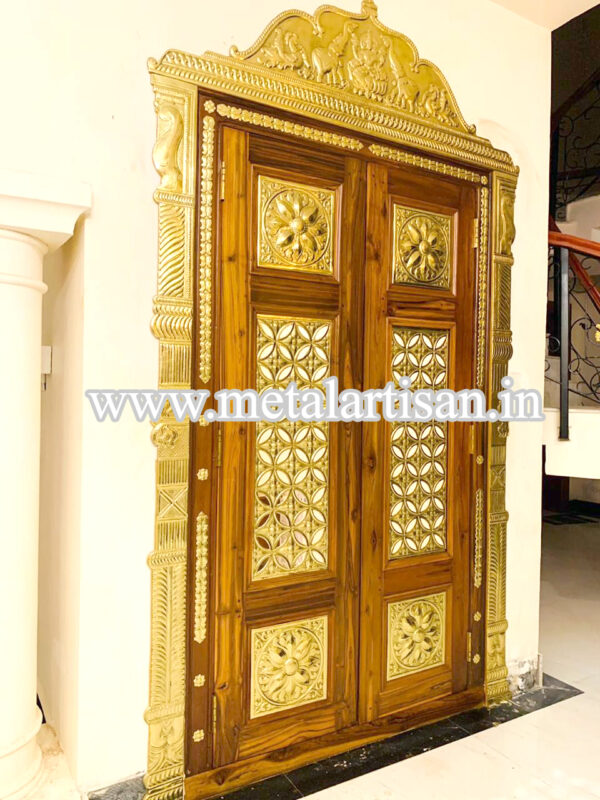 Brass Handcrafted Interior Doors – Timeless Elegance with Artistic Detailing - Image 2