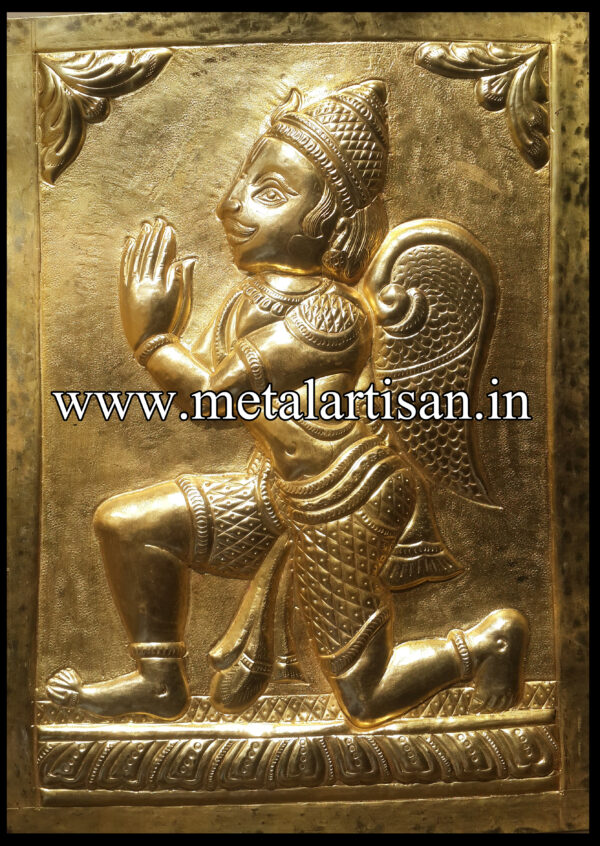 Brass Handcrafted Lord Garuda – Sacred Symbol of Strength & Devotion