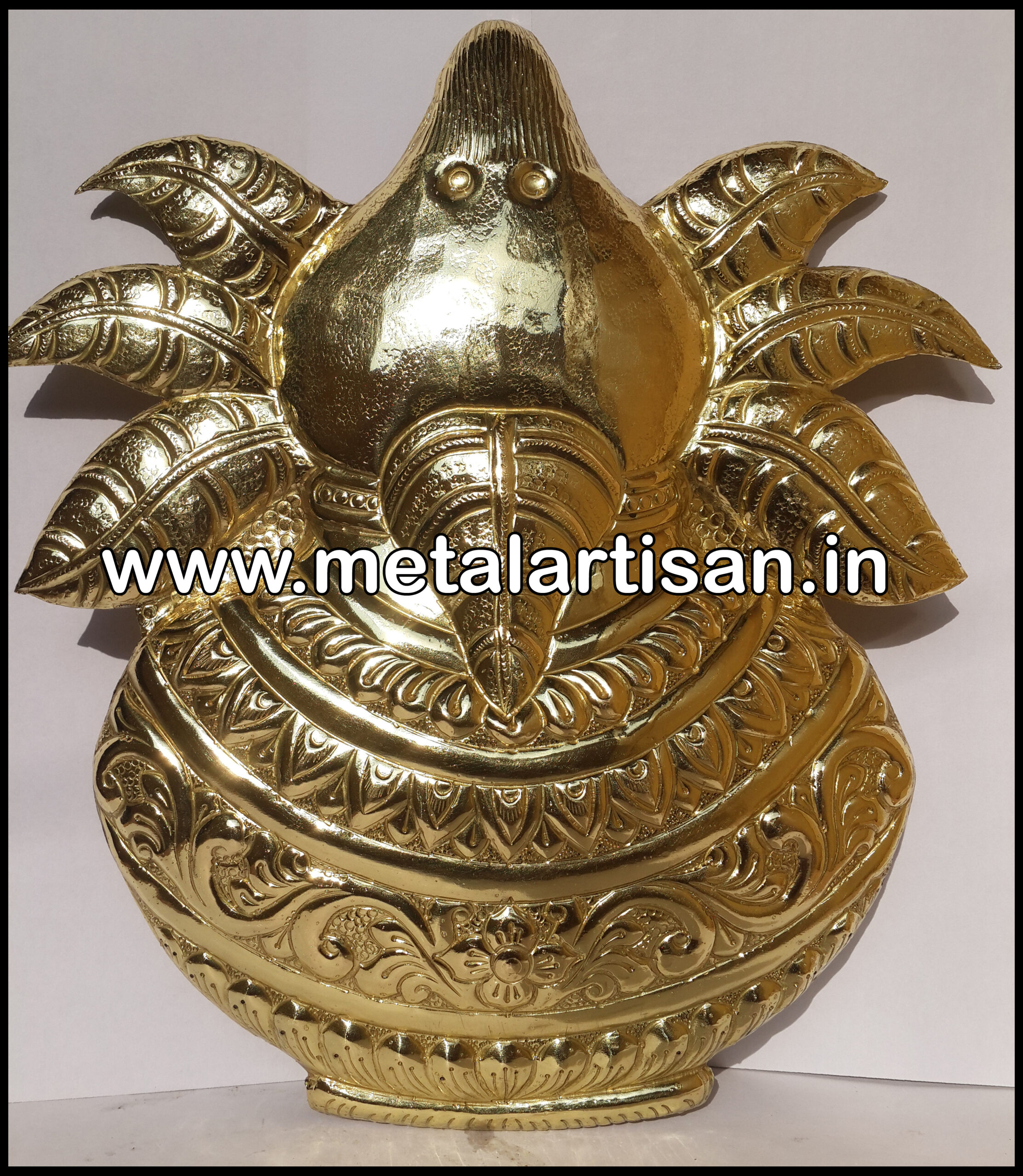 Handcrafted Brass Kalash – Traditional Sacred Vessel for Pooja & Rituals