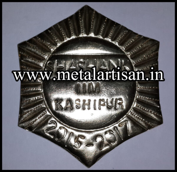 Brass Handcrafted Badges for IIM Kashipur – Premium Custom-Made Emblems