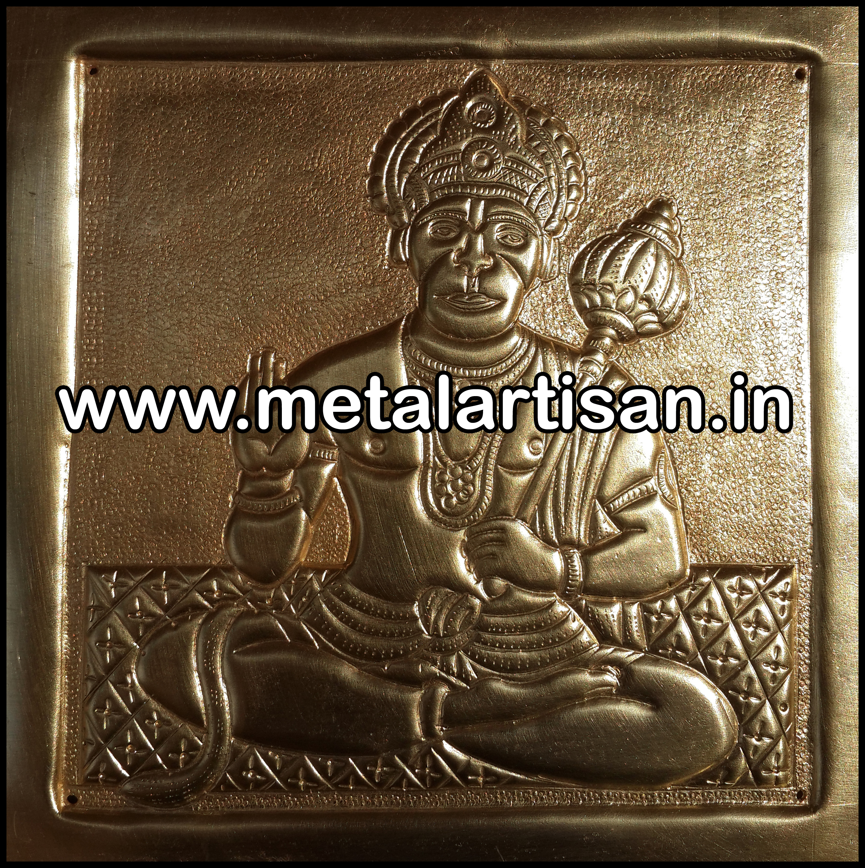 Brass Handcrafted Lord Hanuman Idol – Symbol of Strength, Devotion & Protection