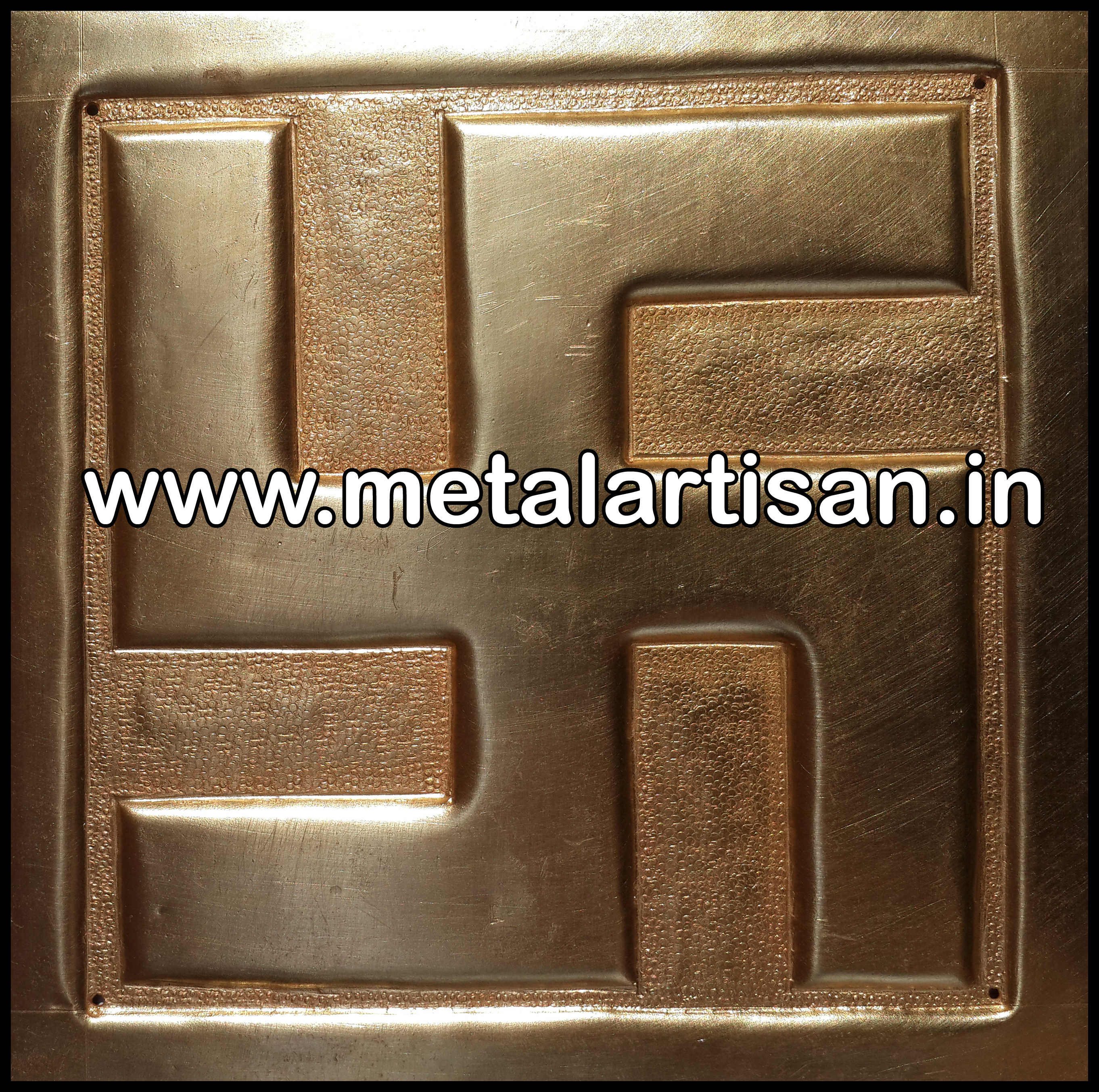 Brass Handcrafted Swastika – Auspicious Symbol of Prosperity & Positivity