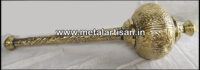 Brass Handcrafted Gada – Symbol of Strength, Power & Devotion