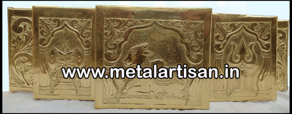 Brass Handcrafted Base for Idol – Elegant & Sturdy Pedestal for Divine Murti Placement