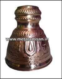 Copper Handcrafted Satagopam – Sacred Vaishnavite Blessing Symbol