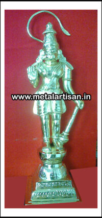 Brass Handcrafted Lord Standing Hanuman – Divine Strength and Protection Statue