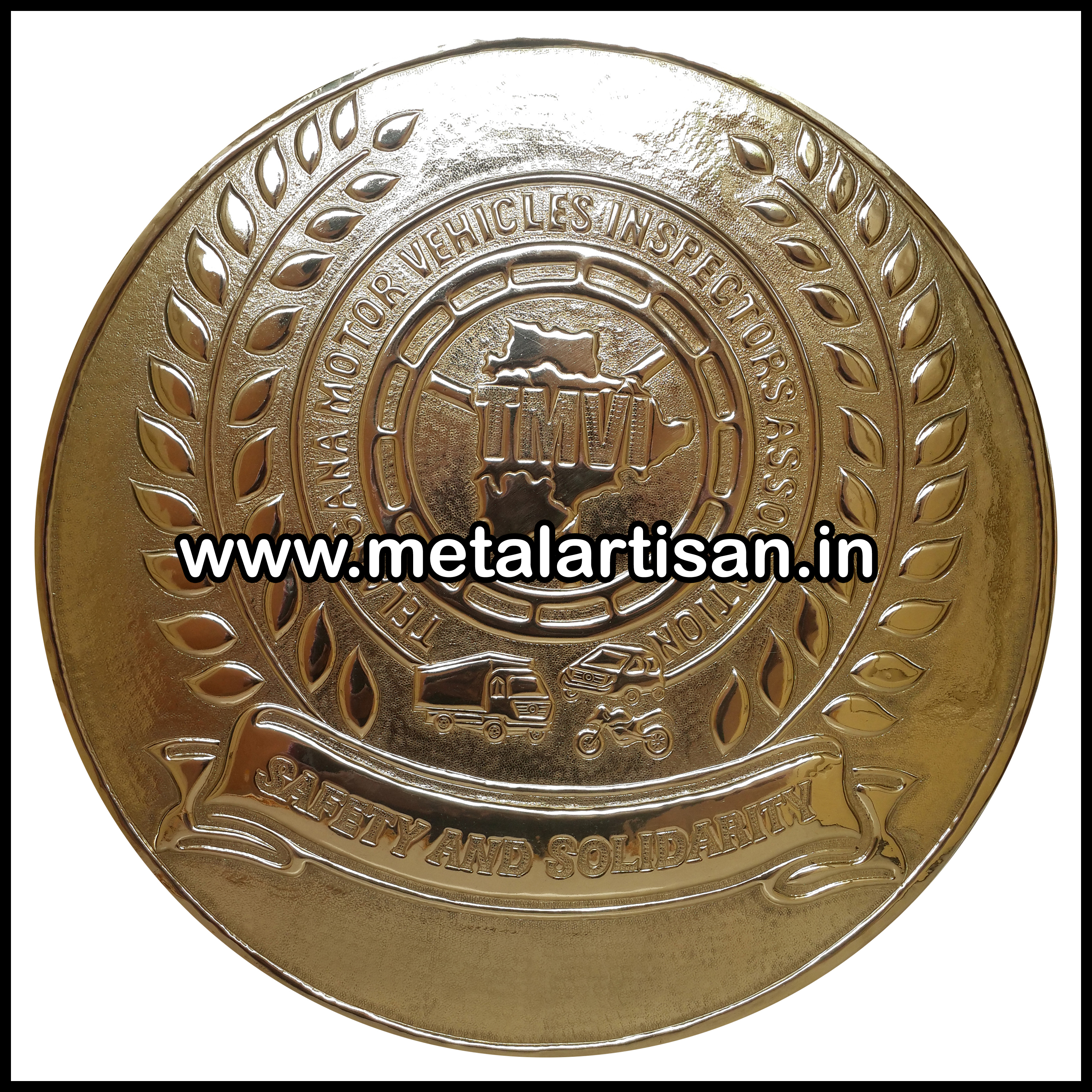 Brass Handcrafted Motor Vehicle Department Memento – Symbol of Service and Excellence