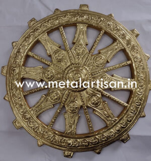 Handcrafted Brass Konarka Chakra – Symbol of Solar Energy and Spiritual Strength