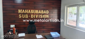 Handcrafted Brass Office Letters – Elegant Personalized Nameplates for Professional Spaces