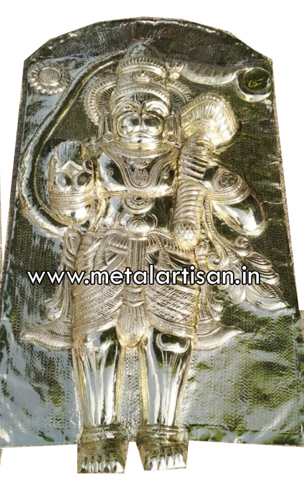Brass and Silver Handcrafted Hanuman Kavacham – Divine Protector and Strengthener - Image 5
