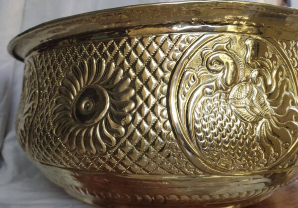 Elegant Handcrafted Brass Urli – Traditional Decorative Bowl for Home & Festive Decor - Image 3