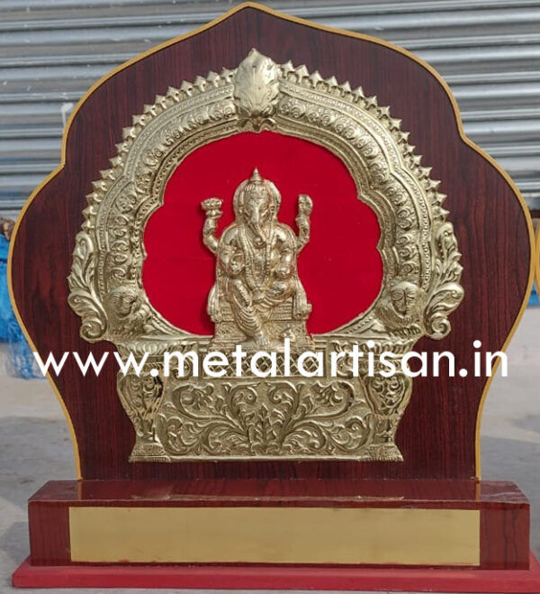 Handcrafted Brass Statues of Ganesha, Ayyappa, and Karthikeya – Divine Trio for Spiritual Adornment - Image 4