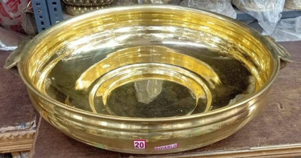 Elegant Handcrafted Brass Urli – Traditional Decorative Bowl for Home & Festive Decor - Image 4