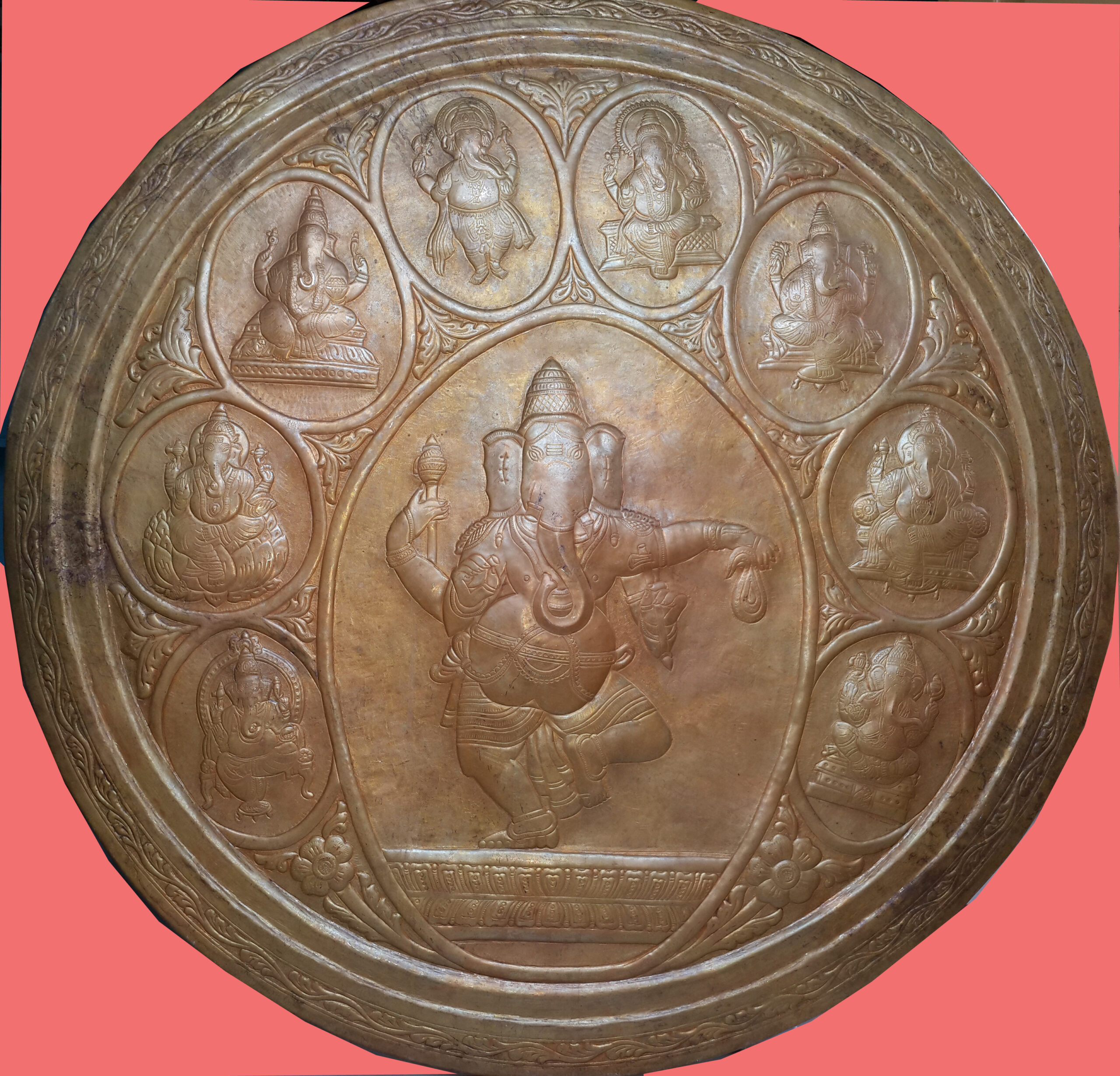 Brass Handcrafted 8 Avatars of Ganesha – Divine Wall Hanging & Décor