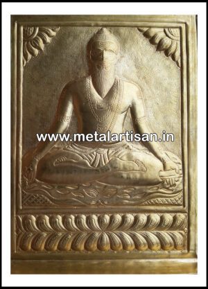 Brass Handcrafted Lord Potuluri Veerabrahmam – Divine Saint and Spiritual Guide Statue