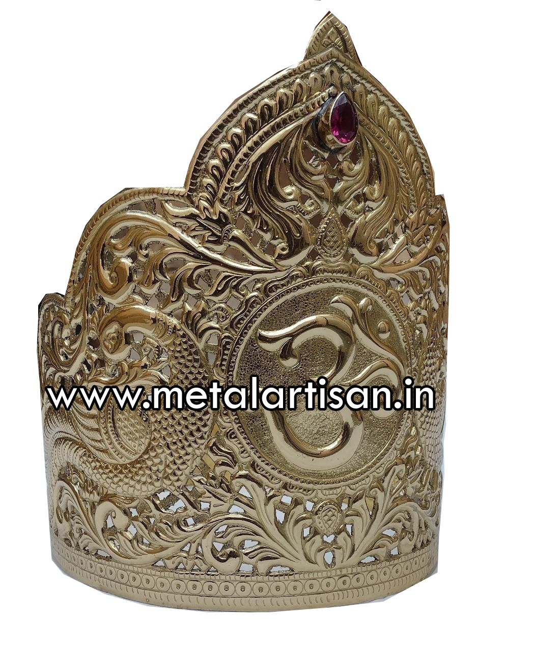 Lord saibaba brass handcrafted crown – Pembarthy Metal Handicrafts